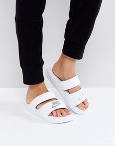 Белые шлепанцы с логотипом Nike Benassi - Белый