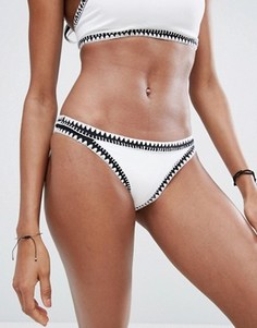 Белые бразильские плавки-бикини Seafolly Summer Vibe - Белый