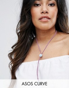 Ожерелье-чокер с цветком ASOS CURVE - Мульти