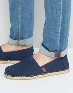 Парусиновые эспадрильи TOMS Classic - Темно-синий