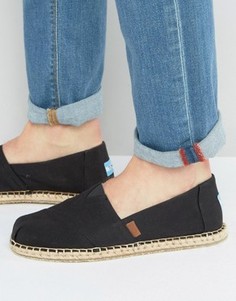 Парусиновые эспадрильи TOMS Classic - Черный