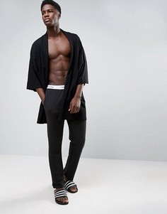 Штаны для дома классического кроя из хлопка Calvin Klein - Черный