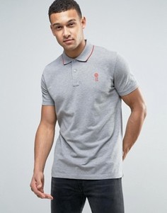 Футболка-поло с контрастной отделкой на воротнике Jack &amp; Jones - Серый