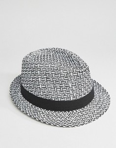 Соломенная шляпа в стиле 7-х - Черный 7X