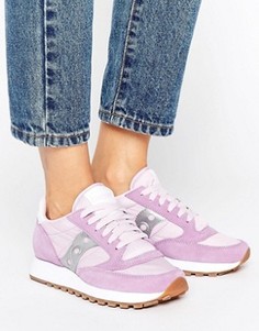 Эксклюзивные лилово-серебристые кроссовки Saucony Jazz Original - Фиолетовый