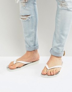 Шлепанцы с пальмовым принтом Havaianas Brasil - Белый