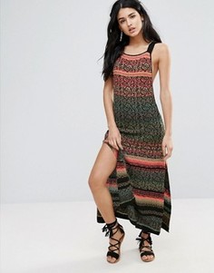 Платье макси с разрезами по бокам Free People Midnight - Черный