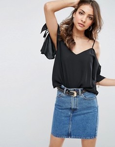 Топ на тонких бретельках ASOS - Черный