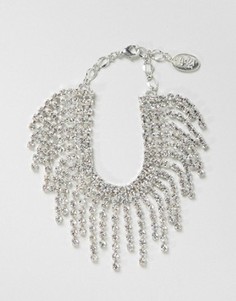 Браслет с кристаллами Swarovski от Krystal London - Серебряный
