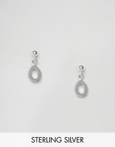Серебряные серьги-гвоздики с подвесками ASOS - Серебряный
