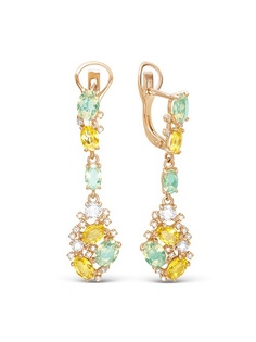 Ювелирные серьги Серебро России