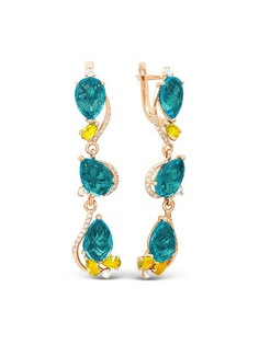 Ювелирные серьги Серебро России