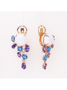 Ювелирные серьги Серебро России