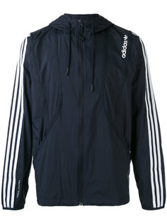 куртка с капюшоном  и полосками на рукавах Adidas Originals