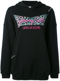 oversized printed hoodie Jeremy Scott