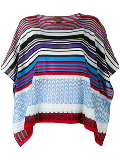 вязаное пончо с узором зигзаг  Missoni