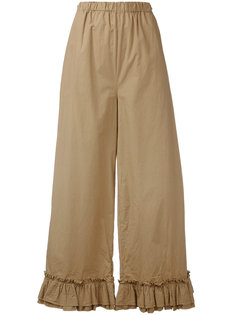 ruffle hem trousers Erika Cavallini