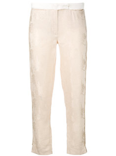 брюки с отделкой металлик Ann Demeulemeester