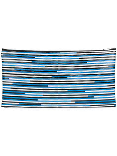 woven vinyl clutch Wanda Nylon