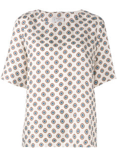 geometric print top Alberto Biani