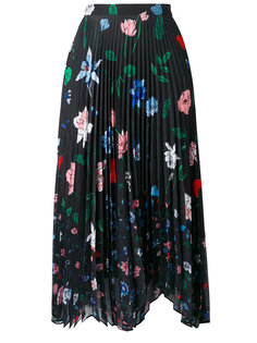 плиссированная юбка с цветочным принтом Markus Lupfer