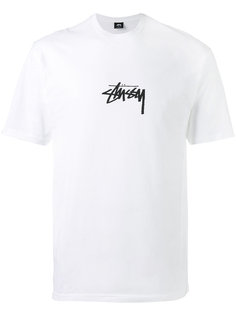 logo print T-shirt Stussy