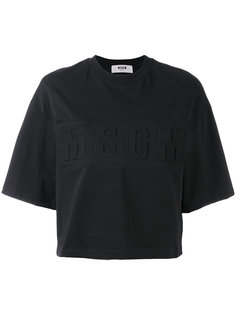 футболка с логотипом  MSGM