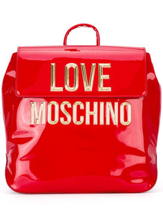 рюкзак с золотистым логотипом Love Moschino