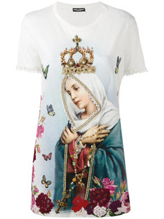 футболка с принтом Virgin Mary Dolce &amp; Gabbana