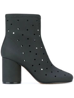 hole punch mid-heel ankle boots Maison Margiela