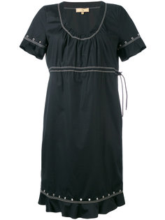 studded trim contrast dress  Fay