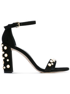 босоножки с жемчужными бусинами Stuart Weitzman