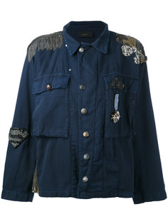 куртка милитари с отделкой  Lédition