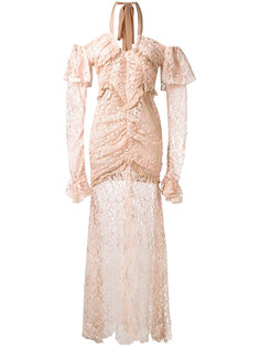 long-sleeve lace gown Alessandra Rich