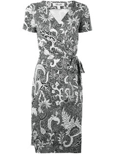 floral pattern wrap dress Diane Von Furstenberg