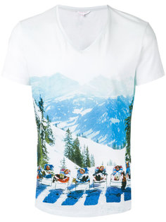 mountain print V-neck T-shirt  Orlebar Brown