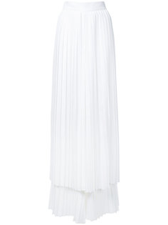 pleated layered trousers Sara Battaglia