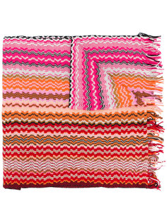 вязаный шарф с зигзагообразным узором Missoni