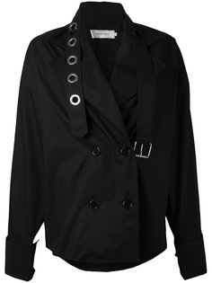 двубортное пальто с лямками Marquesalmeida