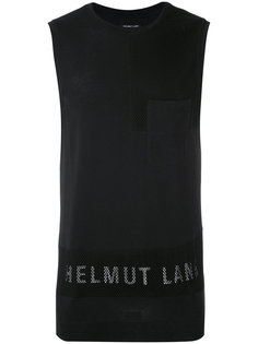 майка с логотипом бренда Helmut Lang