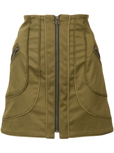 front zip mini skirt Veronica Beard