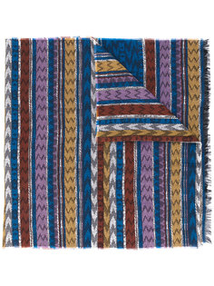трикотажный шарф с зигзагообразным узором Missoni