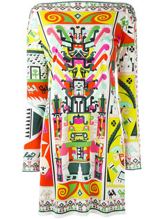 multi-print fitted dress Emilio Pucci