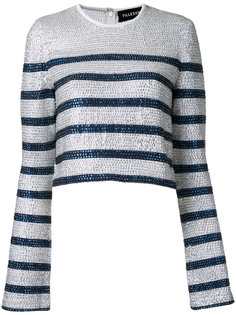 sequin striped top Filles A Papa