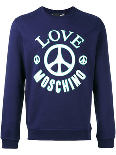 logo print sweatshirt Love Moschino