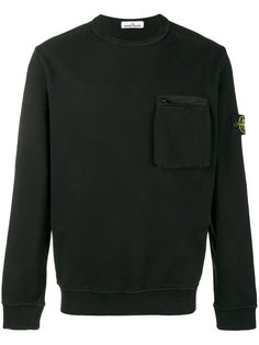 толстовка с карманом на молнии Stone Island