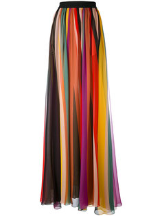 длинная полосатая юбка Elie Saab