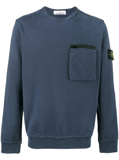 толстовка с карманом на молнии Stone Island