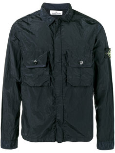 легкая куртка-рубашка с металлическим блеском Stone Island