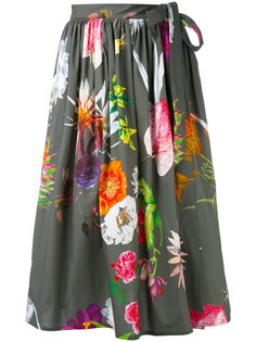 юбка с цветочным принтом Blumarine